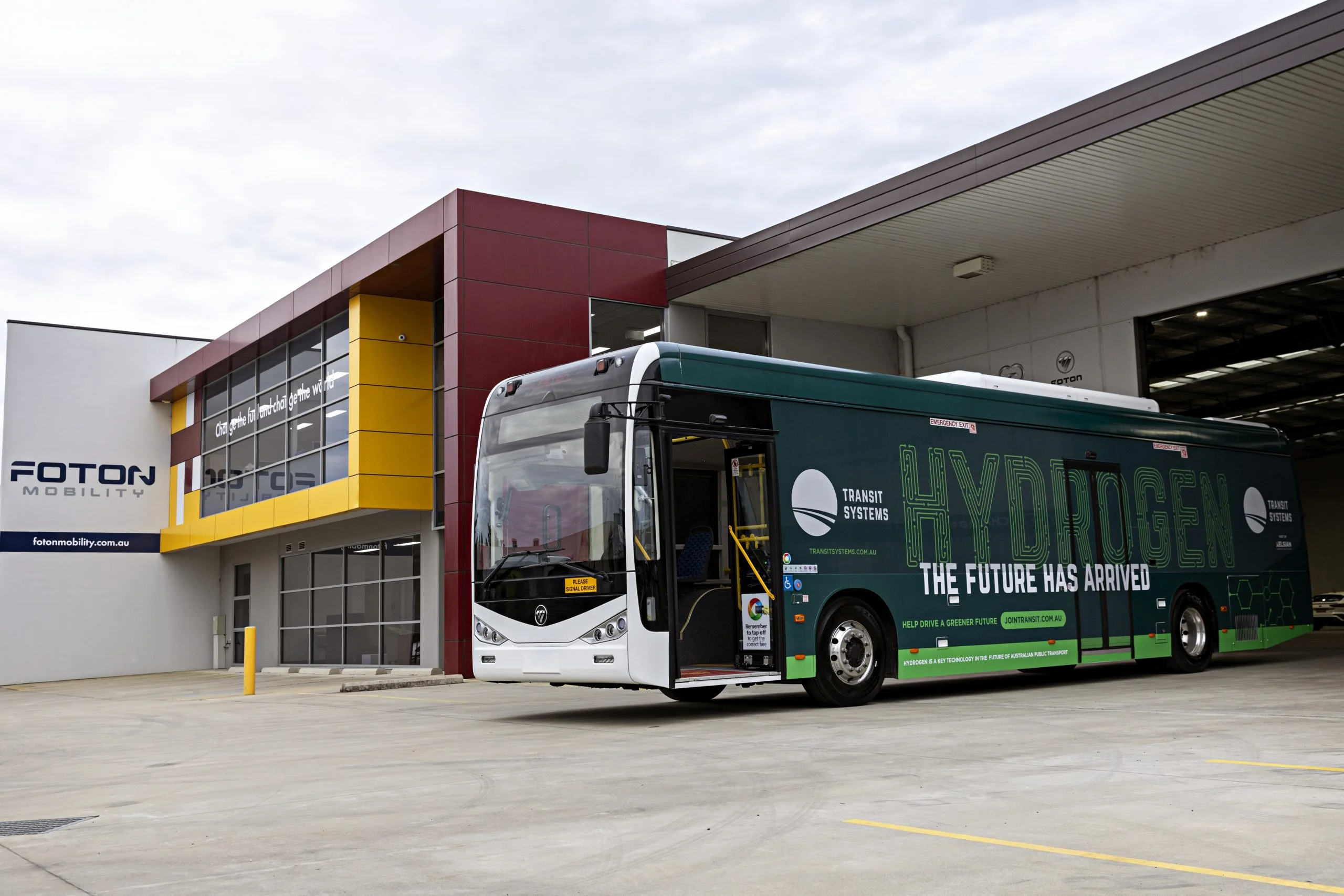 Australian first: Foton Mobility Hydrogen City buses arrive for Transit Systems Australia