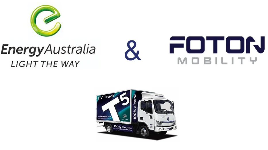 Foton Mobility Distribution and Energy Australia join forces to provide a complete zero emissions transport solution