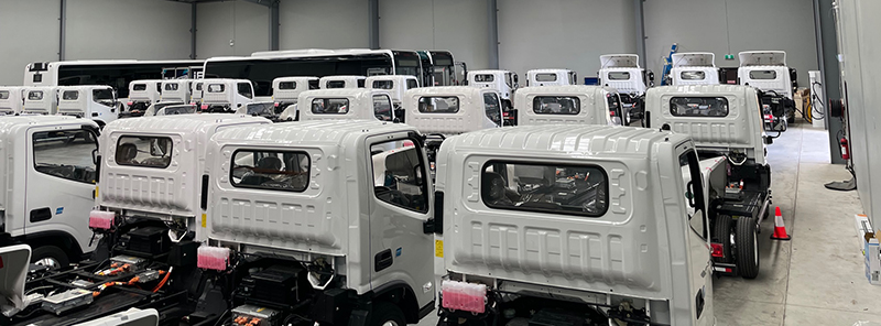 40 iBlues Light Duty Electric Trucks have arrived in Australia