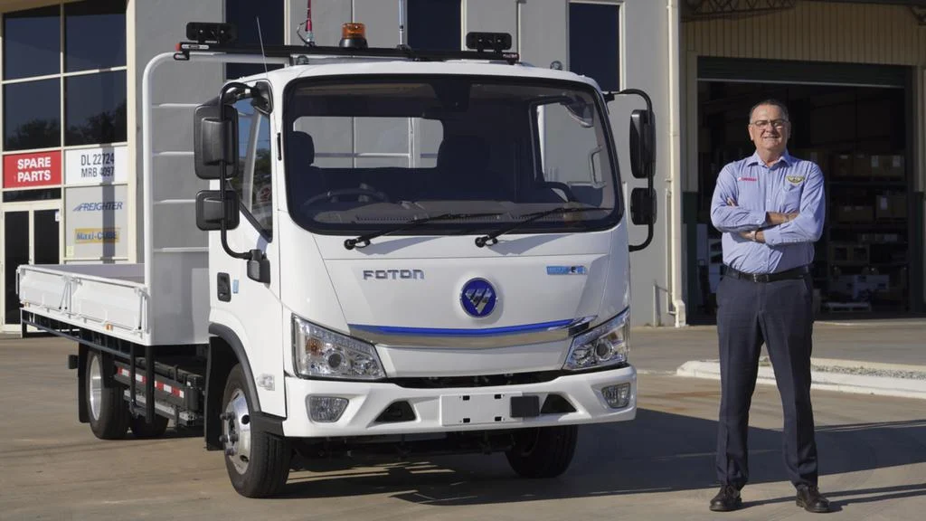 Foton’s first electric trucks charging into WA